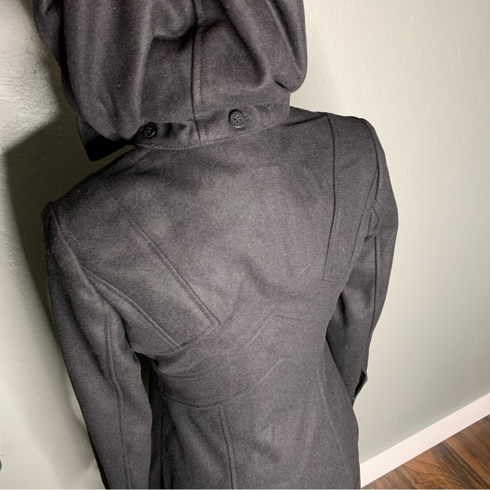 Guess Hooded Wool Toggle Coat - Picture 13 of 16